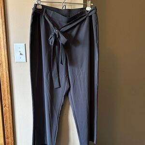 Simply Vera Vera Wang Charcoal Tie-Waist Pants